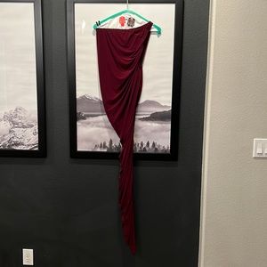 Norma Kamali Plum Gown Size M